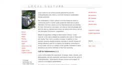 Desktop Screenshot of localculture.augustana.edu
